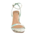 thumbnail image 6 of Journee Womens Chasity Open Square Toe Block Heel Sandals, 6 of 8