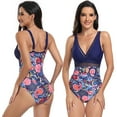 thumbnail image 4 of FJUCHAI Womens One Piece Swimsuits Deep V Neck Swimwear，Bathing Suits Bathing Suit for Women S-XXL, 4 of 9