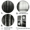 thumbnail image 3 of Designart "Silence Photography: Black And White Forest III" Forest Canvas Prints, 3 of 7