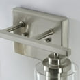 thumbnail image 3 of Kawoti  2-Light Dimmable Bathroom Vanity Light with Clear Glass Shade Brushed Nickel, 3 of 5