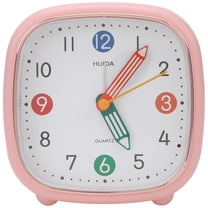Unique Bargains Mechanical Alarm Clock Pink 4.1"L x 1.8"W x 4.1"H