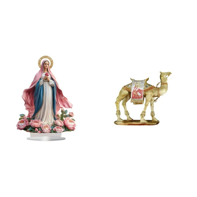 Camello acrílico, adorno de resina independiente, escultura decorativa de mesa para fiestas, hogar, estantería, festivales, dormitorio, entrada.