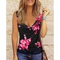 thumbnail image 3 of Camisa sin mangas para mujer,Camiseta sin mangas con cuello vuelto de verano para mujer Camiseta sin mangas con estampado para mujer Ingeniería de precisión, 3 of 6