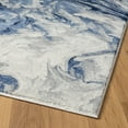 thumbnail image 2 of Luxe Weavers Marble Abstract Ocean Swirl Blue 8x10 Area Rug, Stain Resistant Carpet, 2 of 9
