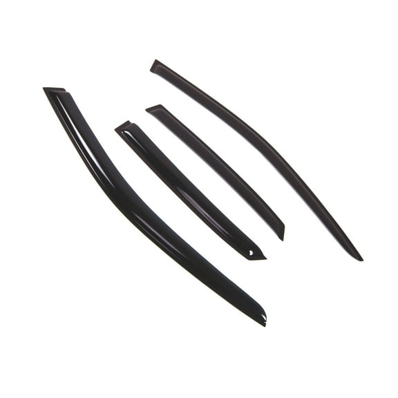 Tuningpros WD2-498 Outside Mount Window Visor Deflector Rain Guard Dark Smoke 4 Pcs Set For 2002-2005 Audi A4