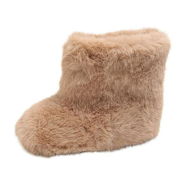 Winter Snow Boots, Casual Solid Color Thick Warm Soft Soled Fall Winter Snow Boots, Kids' Boots