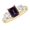 Alexandrite, variant on 1 to 6 Carat Emerald 14K Yellow Gold LAB GROWN Gemstone and LAB GROWN Diamond Engagement Ring (1ct Center, AAAA Heirloom Quality) Emerald 1 Carat Size: 6