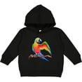 thumbnail image 2 of Inktastic Harlequin Macaw Parrot Toddler Hoodie, 2 of 4