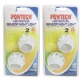 thumbnail image 2 of 4 PC LED Swivel Sensor Night Light Guide Rotating Auto Control Plug In Lamp New, 2 of 4