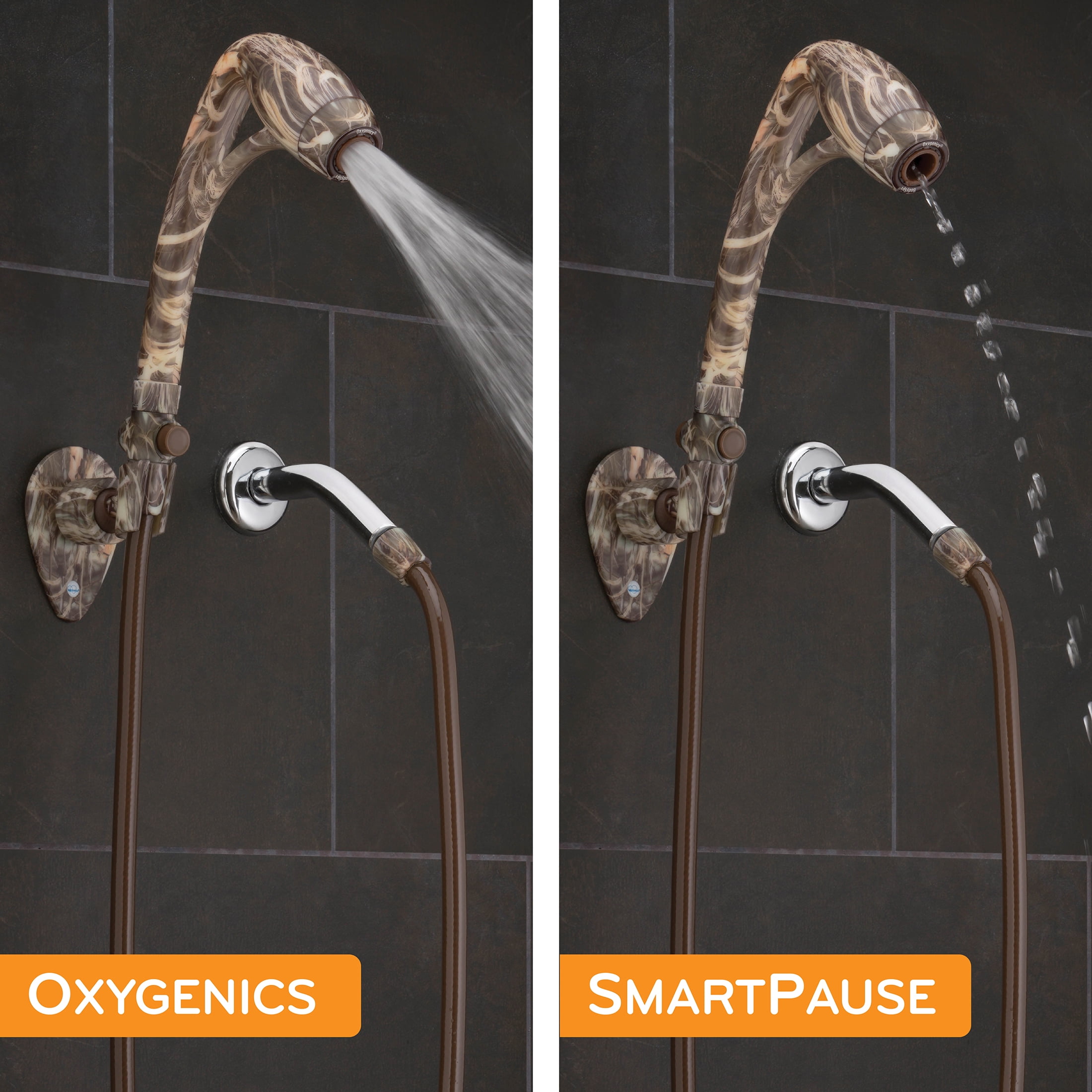 (2 pack) Oxygenics BodySpa RV 2-Setting Camo Handheld Shower Head