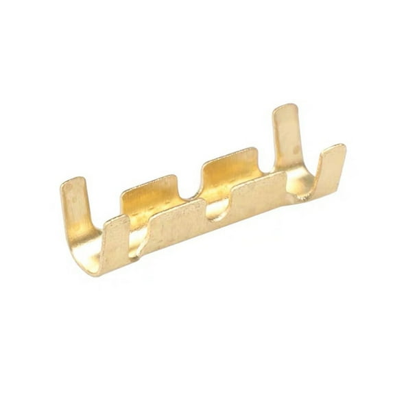 Brass Crimp Terminal U-shaped Terminal Guide Non-insulated Assortment Cable Wire Spade Electric Butt Connector Kit