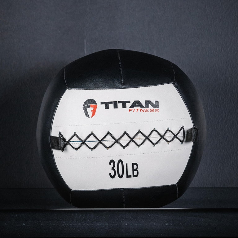 Titan Fitness 30 lb Soft Leather Medicine Wall Ball photo 4
