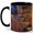 Black, variant on Cozy Moon Bedroom 11oz Ceramic Mug, Reading Room Night Art