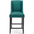 thumbnail image 5 of Modway Baron Upholstered Fabric Counter Stool in Teal, 5 of 7