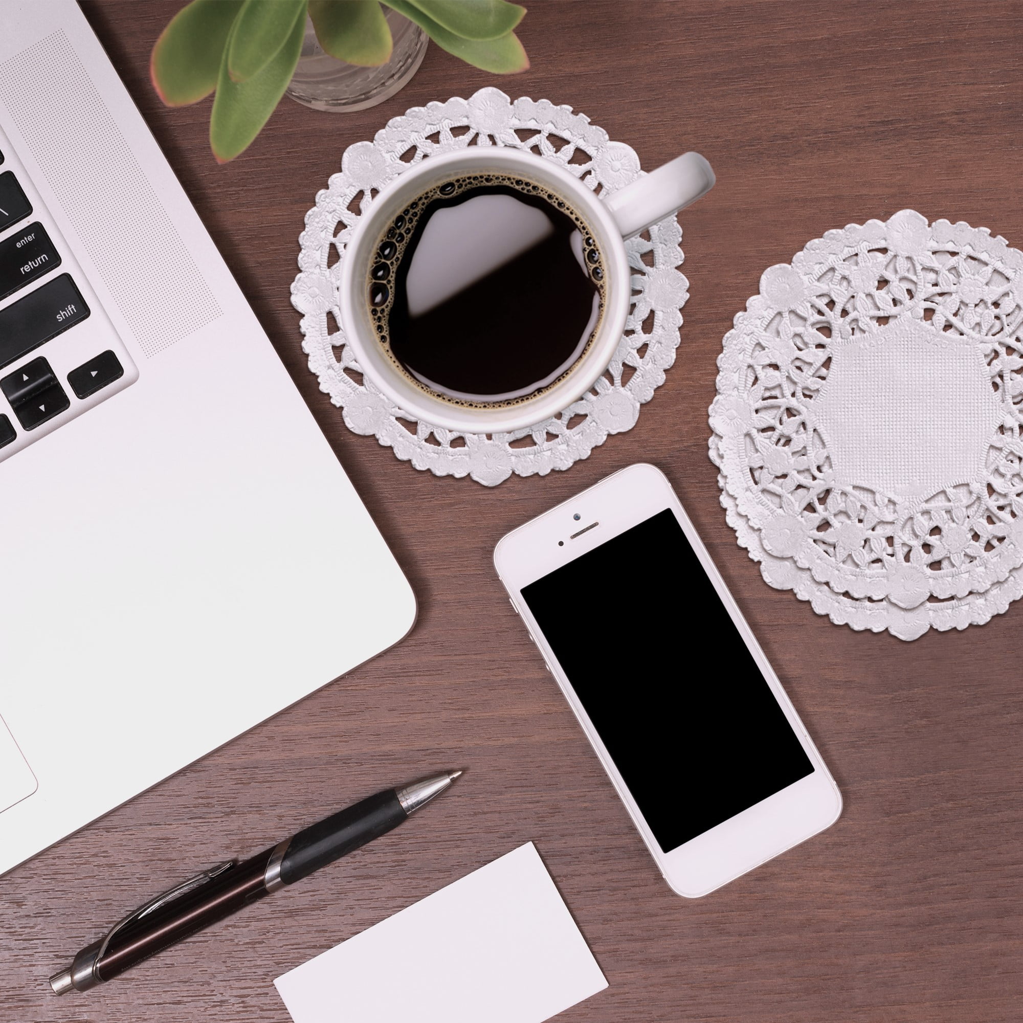 100 Paper Lace Doilies 4" White Decorative Disposable Table Placemats