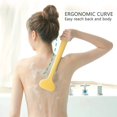 thumbnail image 1 of Cepillo corporal de baño con cerdas cómodas Mango largo Exfoliación suave Mejora la salud y la belleza de la piel Ducha de baño Cepillo corporal de cepillado húmedo o seco MFZFUKR YBY023-3, 1 of 3