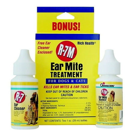 R-7M Ear Mite Treatment (Best Way To Treat Ear Mites In Dogs)