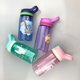 thumbnail image 4 of Marca de moda, taza con pajita para niños, botellas de agua de plástico, tetera creativa para estudiantes de dibujos animados para bebés (verde), 4 of 5