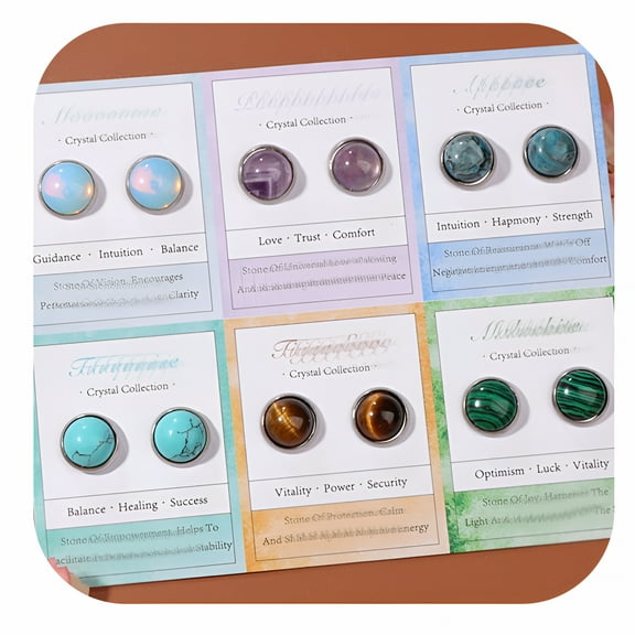 DESIGNICE 6 Pairs of Earring Set S925 Silver Plated Earrings for Women Multipack Stud Earrings Studs for Sensitive Ears,Studs Earrings for Women