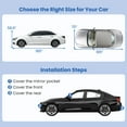 thumbnail image 3 of Costway 185" Car Cover for Automobiles Outdoor Full Cover with Cotton Lining Waterproof, 3 of 10