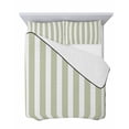 thumbnail image 7 of Quilts Twin Size Bedding Set, Sage Green Striped Lightweight Quilted Comforter, Modern Farmhouse Sage Green White Stripes Soft Bedspread Coverlet with Pillow Covers for All Season, 68" x 86", 7 of 7