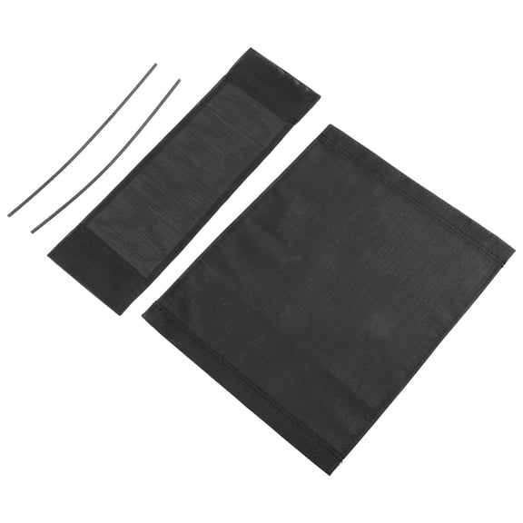 DEEPCRAFF 1Set Lawn Chair Replacement Canvas Black Breathable Fabric for Camping