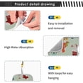 thumbnail image 4 of Coolnut Cat Socks Cute Sink Splash Guard for Faucet 2 Packs Faucet Absorbent Mats, Christmas Theme Faucet Handle Drip Catcher for Kitchen, Bathroom,Sink Mat, Dish Drying Mat, 14.9"x5.5", 4 of 7