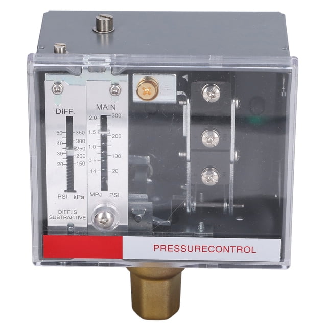Presostato, LF56 Presostato Controlador de presión ajustable para líquido y vapor NPT1/4‑18 SPDT, detección de presión, tipo de contacto Spdt