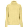 thumbnail image 5 of IROINNID Reduced Womens Sweater Turtleneck Pullover Sweater Solid Color Loose Mid-Length Long Sleeve Knitting High Collar Autumn and Winter Sweater, 5 of 5