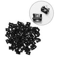 thumbnail image 3 of 100pcs Cable Tie Mount Clips Saddle Type Wire Holder Bases Computer TV Cord Fixing Clamps Baohd, 3 of 8