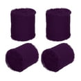 thumbnail image 1 of Uxcell 1.5 In x 5 Yd Cinta de Chifón con Flecos para Decoración DIY, Púrpura Oscuro 4 Rollos, 1 of 7
