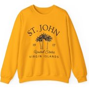 St. John Virgin Islands Sweatshirt, US Virgin Islands Saint John Crewneck Pullover, Unisex, St John Gift Souvenir