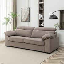 Sonny Contemporary Modern Pullout Sofa Bed with 4" Gel Mattress, Grey