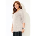 thumbnail image 3 of Catherines Women's Plus Size Allover Sequin Tunic, 3 of 4