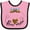 Pink and Black, variant on Inktastic Valentine’s Day Bee Mine Cute Bees and Heart Boys or Girls Baby Bib
