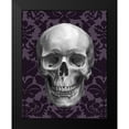 thumbnail image 2 of Harper, Ethan 20x24 Black Modern Framed Museum Art Print Titled - Skull on Damask, 2 of 5