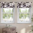thumbnail image 2 of LALILO Kitchen Curtain Valance Watercolor Splashes Rod Pocket Window Curtain 52"x 18" Set of 2, 2 of 7