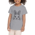 thumbnail image 4 of Girls Simple T-Shirts Easter Bunny Shirt Toddler Girls Happy Easter T Shirt Kids Cute Bunny Cartoon Rabbit Graphic Tees Tops Leisure Versatile Dailywear Adorable Tees, 4 of 4