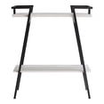 thumbnail image 2 of Furniture of America Jules 1-Shelf Wood White Oak Console Table, 2 of 8