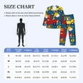 thumbnail image 4 of Honeii Vehicles Cartoon with Funny Drivers Pattern Mens Pajamas Set,2pcs Men's Lounge Long Sleeve Sleep Shirt and Pajama Bottoms Sleepwear Set,Mens Pjs Sets-Large, 4 of 7