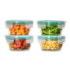 thumbnail image 1 of Oxo Good Grips Juego De Almacenamiento De Alimentos De Vidrio Con Sello Inteligente, Preparación, Servicio Y Almacenamiento, 8 Piezas, 1 of 1