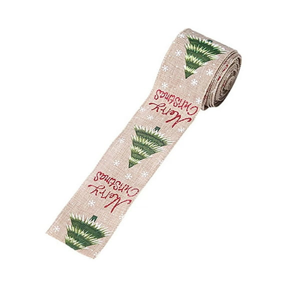 Blueek Christmas Print Ribbon 6.5Cm Wide Ribbon Christmas Tree
