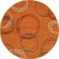 thumbnail image 3 of Unique Loom Autumn Collection Area Rug - Cornucopia (3' 3" Round Terracotta/Beige), 3 of 7