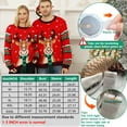 thumbnail image 3 of Ugly Christmas Sweater for Women Men,Light up Christmas Sweater,Funny Unisex Reindeer Xmas Ugly Sweaters for Couples, 3 of 6