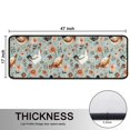 thumbnail image 5 of Kitchen Rugs Sets Of 2,Light Blue Chicken Floral Pattern Anti Fatigue Kitchen Mat Rugs Non Slip Washable,Decorative Kitchen Floor Mats for Kitchen,Sink,Laundry,17"x47"+17"x47", 5 of 5