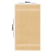 thumbnail image 5 of TOALLA SEGOVIA BAÑO 90CM X 160CM BEIGE, 5 of 5