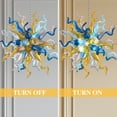 thumbnail image 5 of Longree 6-Light Art Deco Adjustable Height LED Multicolor Circular Indoor Pendant Light, 5 of 8