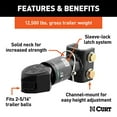 thumbnail image 3 of CURT 25329 Channel-Mount Adjustable Trailer Coupler, 2-5/16-Inch Hitch Ball, 12,500 lbs, 3 of 5