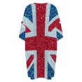 thumbnail image 5 of Glittery Union Jack Flag Sleepshirts For Sleeping Travels Loose Sleepdress Pajama Dress Soft Nightdress Sleepwear, 5 of 7