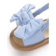 thumbnail image 6 of Luxsea Summer Baby Girls Shoes Non-Slip Canvas Bowknot Toddlers Newborn Infantil Sandals, 6 of 10